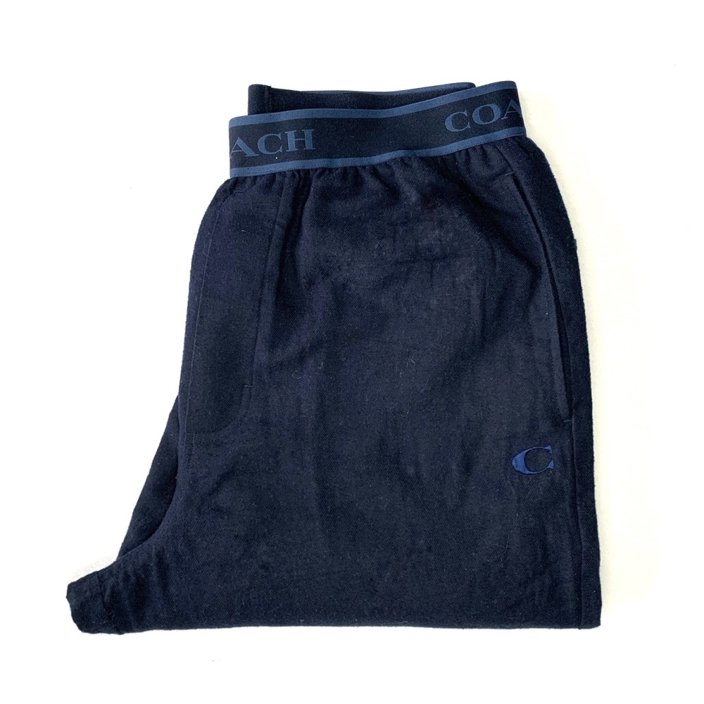 NWT Coach Navy Cotton Pajama Pant - Picture 3 of 6
